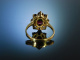 Classy Garnet! Granat Ring Gold 333 M&uuml;nchen um 1950 Trachtenring