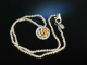 Bavarian veal sausage breakfast! Trachten necklace cultured pearls colored enamel silver 925