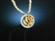Bavarian veal sausage breakfast! Trachten necklace cultured pearls colored enamel silver 925