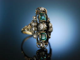 Victorian Taste! Antiker Ring um 1860 Gold 750 Diamanten...