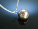 Classy Pearl and Diamond! Groer Tahiti Zucht Perlen Anhnger  mit Brillant und Kette Gold 750