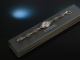 Die Uhr zur Tracht! Damen Armbanduhr Salzburg um 1980 Silber 835 Granate Handaufzug
