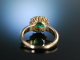 Finest Emerald! Klassischer Ring Gold 750 Brillanten Smaragd