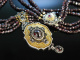 Wundervolle Tracht! Edles Collier Granate Silber 835 vergoldet