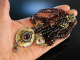 Wundervolle Tracht! Edles Collier Granate Silber 835 vergoldet