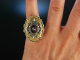 Wundervolle Tracht! Edles Armband und Ring Granate Silber 835 vergoldet
