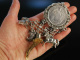 Vom Feinsten! Trachten Rockstecker Silber Stier Sau Patrona Bavariae M&uuml;nchen um 1900