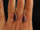 Violette Tropfen! Ohrringe Gold 585 feinste Amethyst Brioletten