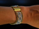 Pearl Bracelet! Goldschmiede Armband Gold 750 naturgraue und wei&szlig;e Akoya Zuchtperlen