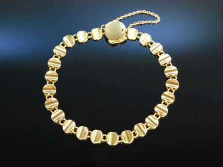 Fine Gold Bracelet! Wundersch&ouml;nes Goldschmiede Armband 13,2 Gramm Gold 750 um 1930