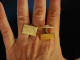 Classy Cufflinks! Massive Manschetten Kn&ouml;pfe 17,7 Gramm Gold 750 Hamburg um 1960