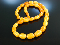 Butterscotch! Baltic Amber Honig Bernstein Kette Oliven 61,3 Gramm