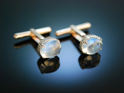 Moonstone Gold Cufflinks! Hochwertige...