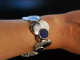 Fantastic Design Bracelet! Schweres Armband von Relo Studio Silber 925 Lapislazuli um 1965