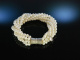 Lovely Pearl bracelet! Wundervolles Zuchtperlen Armband 6 reihig Silber 925