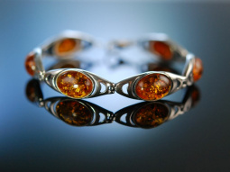 Gold der Ostsee! Bernstein Armband Silber 925 Amber...