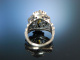 Trachtenschmuck zur Wiesn! Großer Ring Silber 800 Granat um 1950
