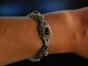 Graz um 1980! Trachten Armband Silber 835 vergoldet groe Granate