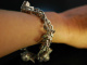 Birmingham um 1977! Bettelarmband Silber 925 Charm Bracelet