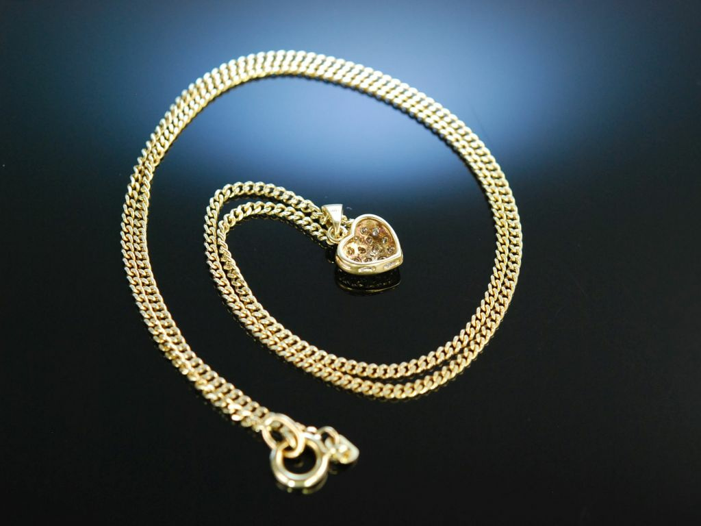 Suchergebnis Auf  Für: Kette Mit Herz-strass-anhänger In Gold:  Schmuck