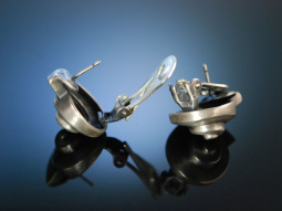 Schickes Schneckenhaus! Massive Ohrringe Silber 925 &Ouml;sterreich um 1995