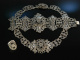 Neogotische Sch&ouml;nheit! Rares Trachten Schmuck Set &Ouml;sterreich um 1850 Kette Armband Ring Silber 835