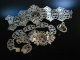 Neogotische Sch&ouml;nheit! Rares Trachten Schmuck Set &Ouml;sterreich um 1850 Kette Armband Ring Silber 835