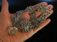 Neogotische Sch&ouml;nheit! Rares Trachten Schmuck Set &Ouml;sterreich um 1850 Kette Armband Ring Silber 835