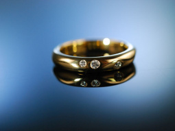 Say yes! Engagement Freundschafts Verlobungs Diamant Ring Gold 750 Brillanten