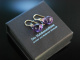 Funkelnde Tropfen! Ohrringe Amethyst Pendeloques Gold 585