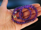 Violetter Edelstein! Wundervolle Amethyst Kette Gelb Gold 585