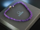 Violetter Edelstein! Wundervolle Amethyst Kette Gelb Gold 585