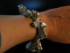 Very big Charm Bracelet! Schweres Bettelarmband Silber 925 London um 1970 viele bewegliche Charms