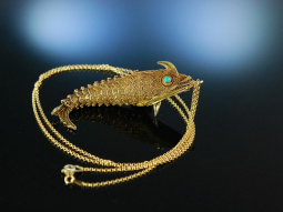 Vintage Funky Fish! Beweglicher Fisch Anh&auml;nger mit...