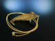 Vintage Funky Fish! Beweglicher Fisch Anh&auml;nger mit Kette Silber 925 vergoldet T&uuml;rkis
