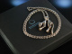 Huge Panther Necklace! Sensationeller Anhänger mit langer Kette Silber London um 1975