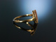 Antique Intaglio! Feiner Ring Gold 585 Roter Jaspis mit antikem Intaglio