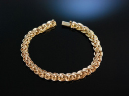Beautiful Bracelet! Antikes Armband 585 Ros&eacute; Gold 21,2 Gramm