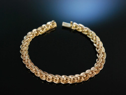 Beautiful Bracelet! Antikes Armband 585 Ros&eacute; Gold...