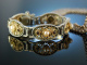 Vom Tegernsee um 1980! Trachtenschmuck Set aus Kropfkette Armband Ohrclipsen Ring Silber vergoldet Granat