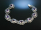 Zartes Violett zur Tracht! Armband Silber 800 Amethyst Sterzing um 1950