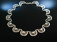 Vintage Chic! Besondere F&auml;cher Kette Silber 835 Frankfurt um 1960