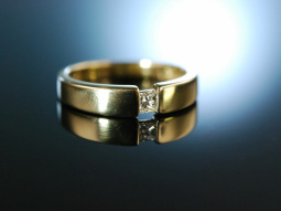 Marry me! Verlobungs Diamant Ring Gold 585 Princess Cut 0,1 ct