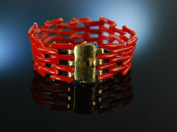 Fantastic Coral! Traum Armband Moro Edel Koralle Gold 750