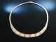 Stylish Kleopatra Style! Sixties Collier Kette um 1965 Silber 835 Tri Color