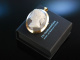 Frankreich um 1850! Exquisite Venus Hard Stone Cameo Achat Kamee Gold 750