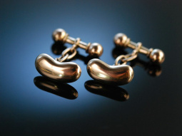 Kidney Cufflinks! Manschettenkn&ouml;pfe Chester um 1897 Gold 9 kt