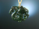 Lucky Dragon! Jade Drachen Anh&auml;nger Pendant mit langer Kette Silber 925 vergoldet