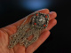 Hübsch zur Tracht! Kropfkette Silber 835 Korallen Perle 5-reihig Franken um 1950