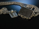 Zum Dirndl! Hübsche Kropfkette Trachten Kette Silber 835 5reihig München um 1950